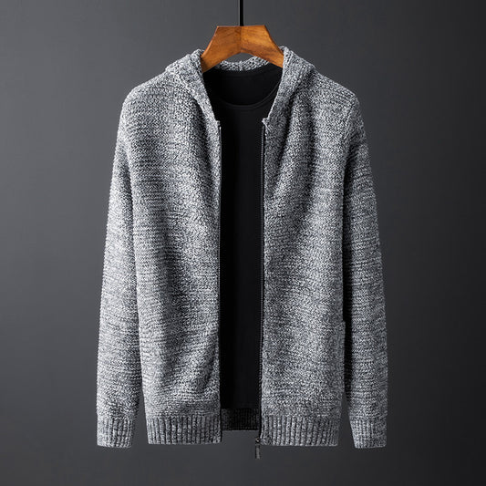 Suéter Hoodie con Cierre para Hombre - Diseño Moderno Liso