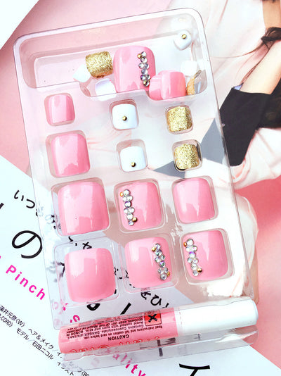 Uñas Acrílicas Artificiales Pro 24 Piezas Adhesivas - Image 36