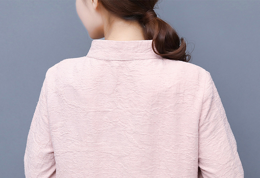 Cortavientos Retro de Algodón y Lino para Mujer con Diseño Artístico - Image 15