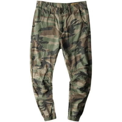 Pantalones Cargo Retro Estilo Japonés con Camuflaje y Corte Tobillero - Image 5
