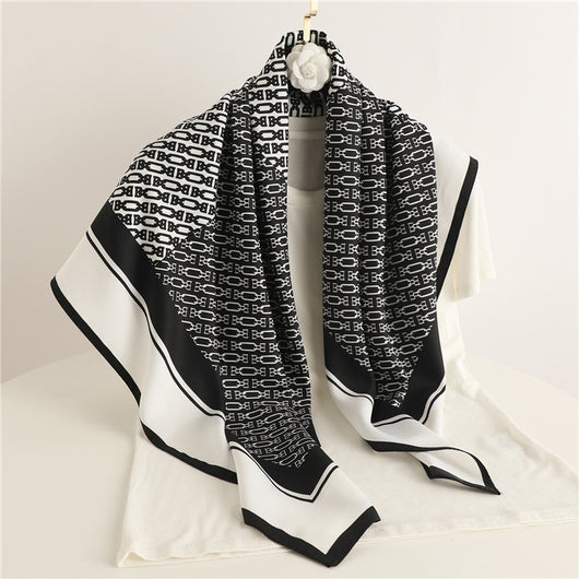 Pañuelo Cuadrado Retro Estampado para Mujer - Diseño Clásico - Image 24