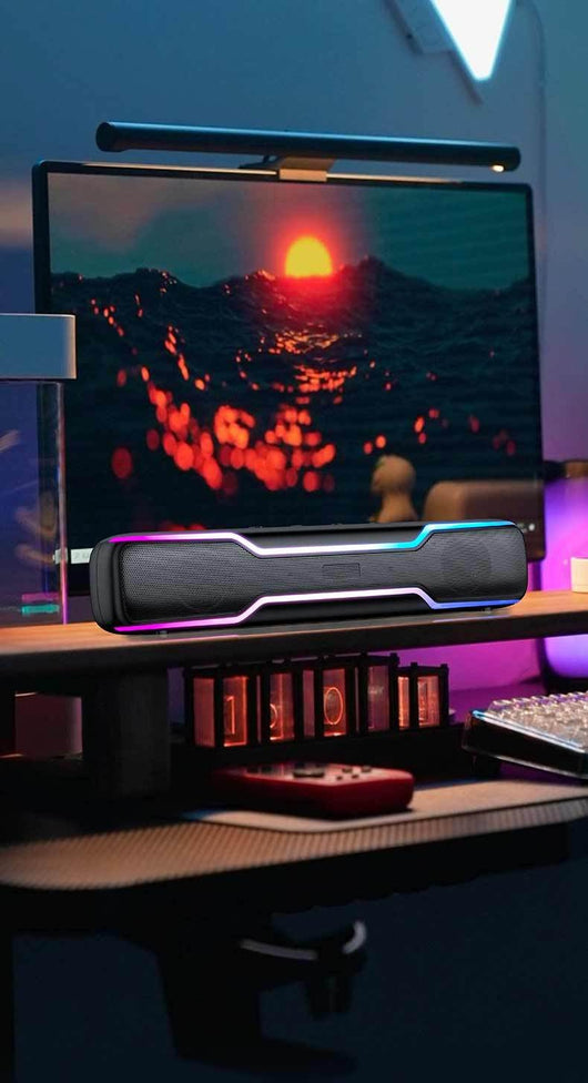Parlante Bluetooth con Tira LED RGB y Lector de Tarjetas - Image 19