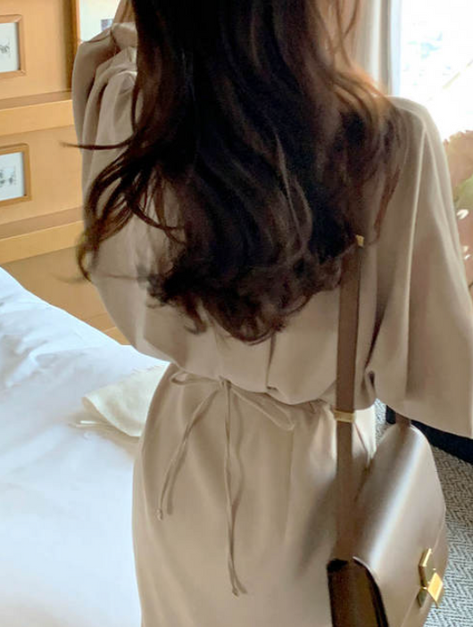Vestido Camisero Retro con Cintura Ajustada para Mujer - Image 8