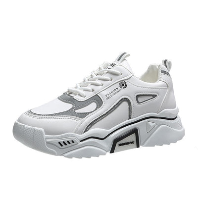 Tenis Blancos Casuales para Correr - Estilo Trendy para Estudiantes - Image 2
