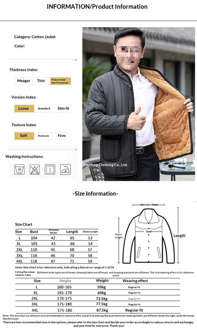 Chaqueta Acolchada para Hombre con Cuello de Pie - Image 7
