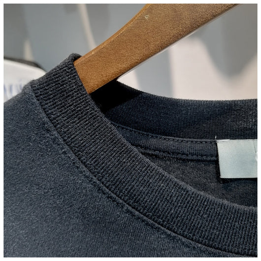 Camiseta Hombre Estampado Letras Algodón Suelta Moda Urbana Manga Corta - Image 9