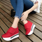 Zapatos de Lona para Mujer con Velcro y Plataforma Gruesa - Comodidad Invisible
