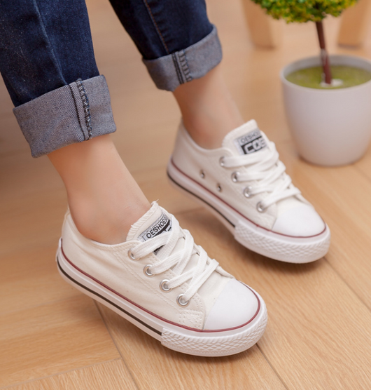 Zapatos de Lona Antideslizantes para Toda la Familia - Blanco - Image 3