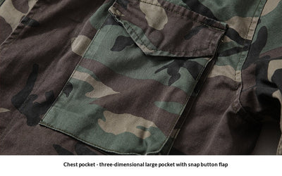 Chaqueta de Trabajo Estilo Retro Americano para Hombre - Image 9