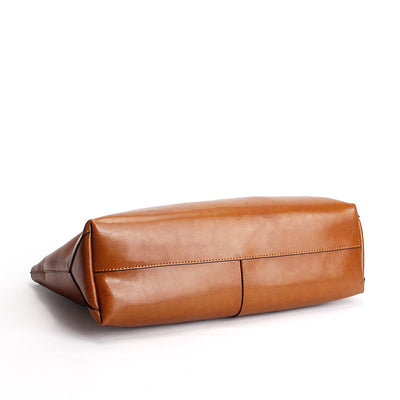 Bolso de Cuero Encerado con Bandolera - Diseño Portátil y Elegante - Image 4