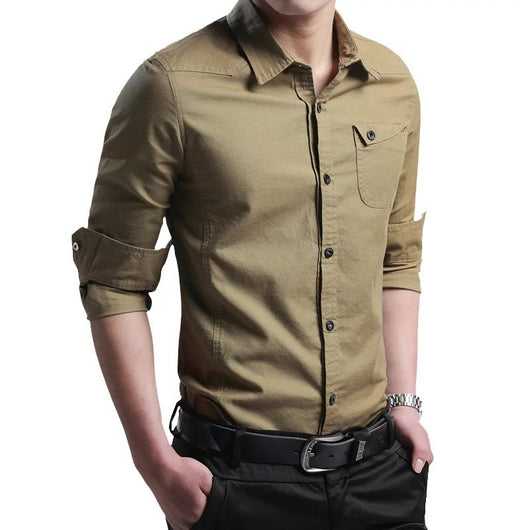 Camisa Táctica Casual Multi-Bolsillos - Image 4