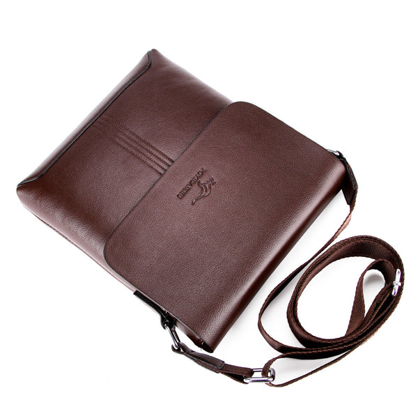 Bolsa Mensajera de Cuero Genuino para Hombre
