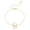 Pulsera de Jirafa con Corazón Dorado y Plateado