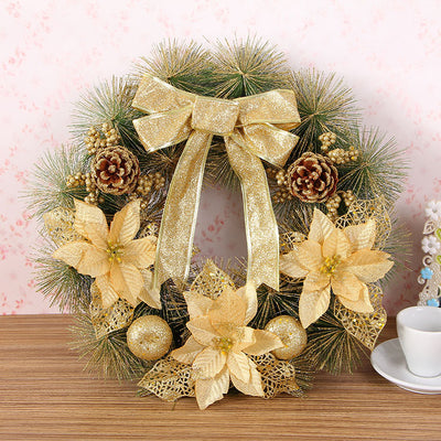 Corona Navideña de Pino 40cm - Decoración Premium para Mayoristas