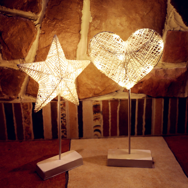 Lámpara Decorativa de Estrellas LED con Luz Romántica