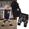 Conjunto de 2 Piezas para Niño: Playera sin Mangas con Capucha y Pantalón Camuflaje