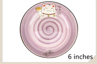 Tazón de Cerámica Gato de la Suerte Estilo Japonés - Image 14