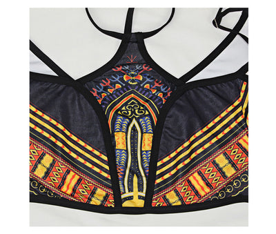 Bikini Estampado de Cintura Alta con Manga Larga - Image 12