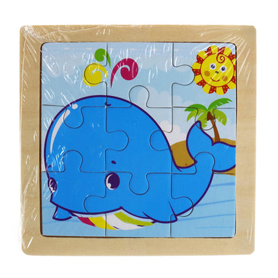 Puzzle de Madera 3D Animales Infantil 9 Piezas con Diseño de Dibujos Animados - Image 16