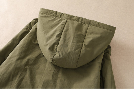 Abrigo Acolchado Elegante Oversize con Capucha para Tallas Grandes - Image 12