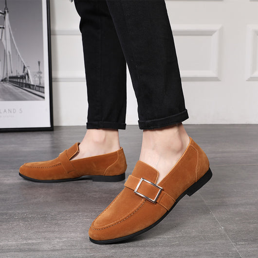 Mocasines de Ante para Hombre con Hebilla de Cinturón - Image 6