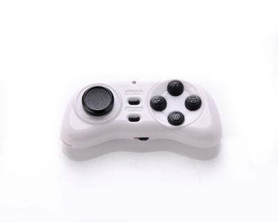 Black portable mini Bluetooth smart gamepad with an analog stick and four action buttons for mobile gaming. - Image 5