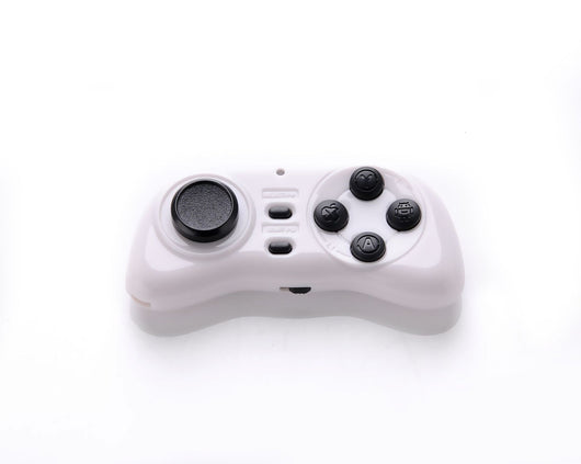 Black portable mini Bluetooth smart gamepad with an analog stick and four action buttons for mobile gaming. - Image 5