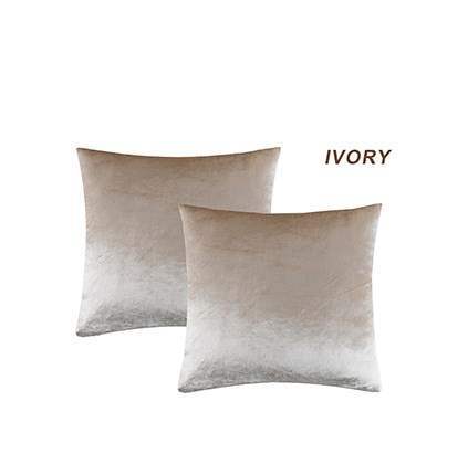 Pack 2 Fundas de Cojines Decorativos Dorados para Sofá y Cama