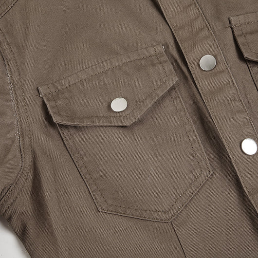Camisa Denim Slim Fit con Solapa Plisada para Mujer - Image 15
