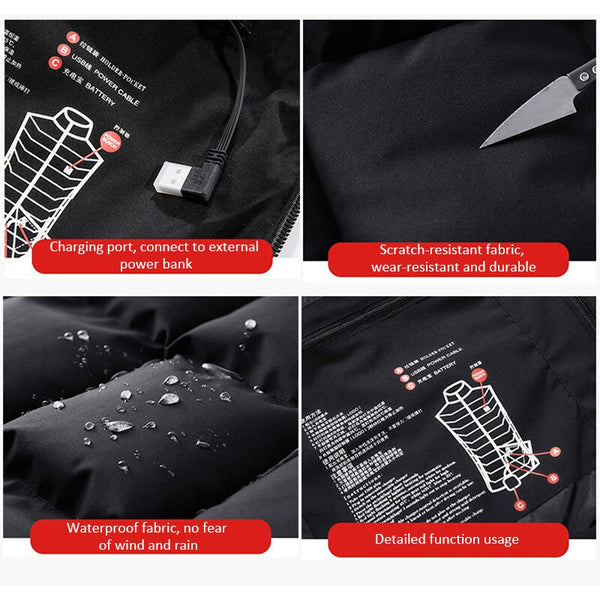Chaqueta Calefactable de Grafeno para Invierno