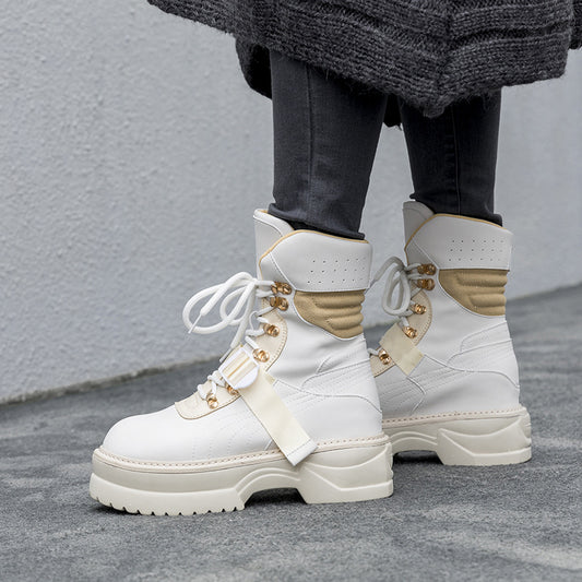 Botas Martin Gruesas Estilo Coreano - Diseño Británico Clásico - Image 2