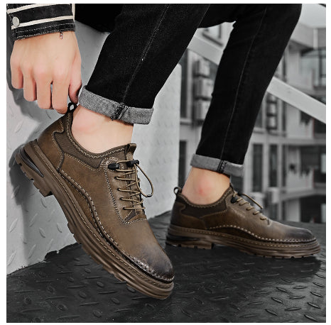 Zapatos Casuales de Cuero para Hombre en Talles Grandes - Image 12
