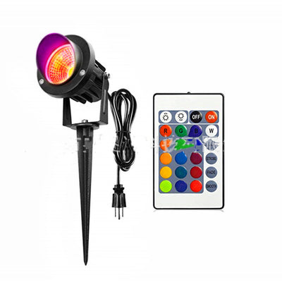 Foco LED RGB 10W con Control Remoto para Jardín y Árboles - Image 7