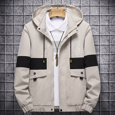 Chaqueta de Béisbol Casual Coreana para Hombre con Capucha y Bordado - Image 42