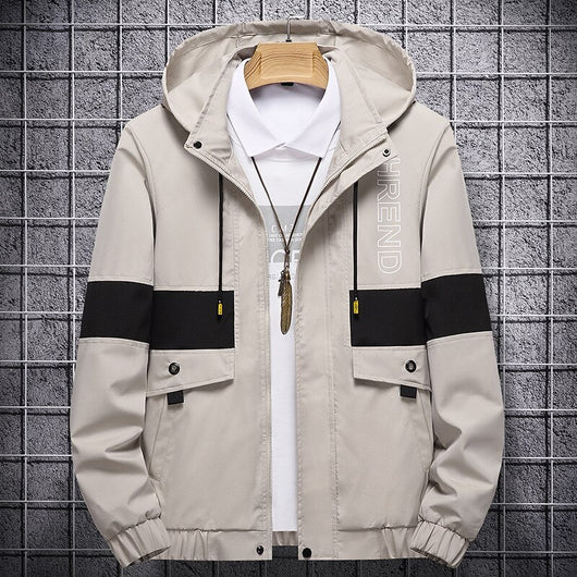 Chaqueta de Béisbol Casual Coreana para Hombre con Capucha y Bordado - Image 42