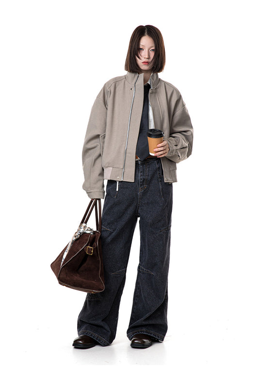 Chaqueta Raglan Casual con Cuello Alzado - Image 14