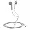 White Grey Wired Earphone