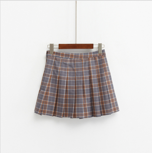 Falda Escocesa de Cintura Alta Estilo Británico Colegiala - Image 6