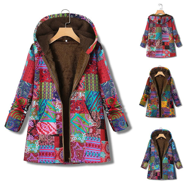 Chaqueta Acolchada Étnica Estilo Coreano
