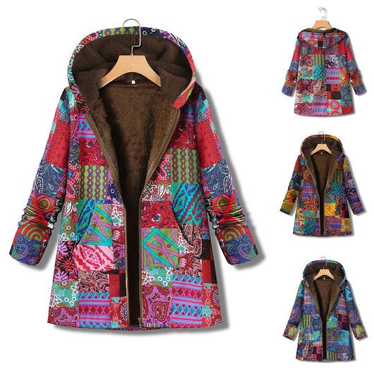 Chaqueta Acolchada Étnica Estilo Coreano
