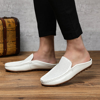 Mocasines de Cuero para Hombre - Zapatos sin Tacón Cómodos para Verano - Image 5