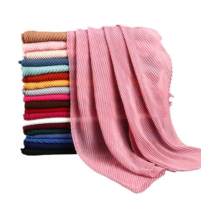 Pañuelo Plisado de Algodón Twill para Mujer - Versátil y Elegante - Image 3