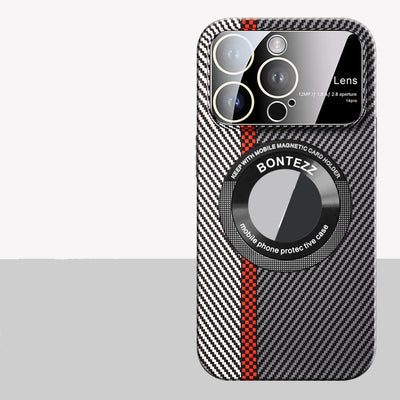 Funda Magnética de Fibra de Carbono con Ventana Grande para Teléfono - Image 7