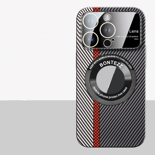 Funda Magnética de Fibra de Carbono con Ventana Grande para Teléfono - Image 7