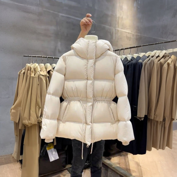Chaqueta Acolchada de Algodón Minimalista Reductora para Mujer