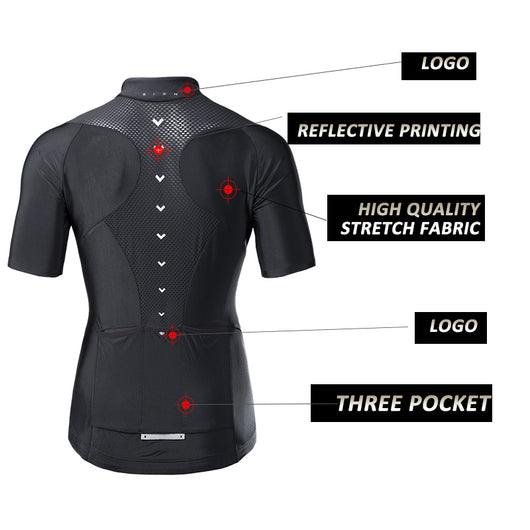 Jersey de Ciclismo para Mujer Multiseasón Negro - Image 9