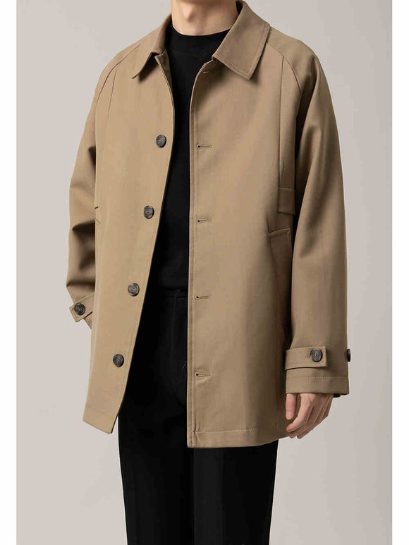 Chaqueta Suelta de Solapa para Hombre - Corte Medio