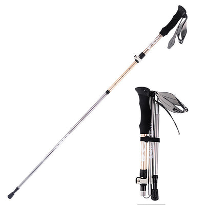 Bastones de Trekking Plegables de Aluminio con Cierre Externo - 5 Secciones Portátiles - Image 11