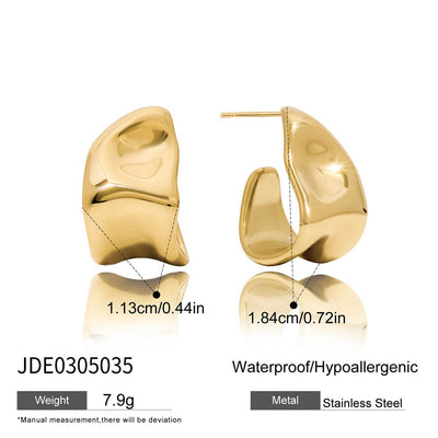 Aretes C Acero Inoxidable Lujo Europeo Minimalista - Image 15