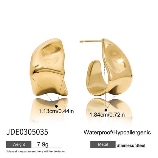 Aretes C Acero Inoxidable Lujo Europeo Minimalista - Image 15